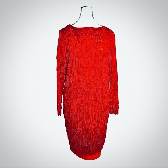 VINTAGE red flapper dress, medium ERAS TOUR - Picture 14 of 14